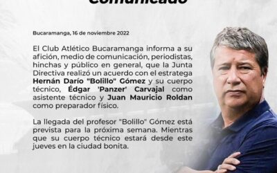 ¡El Atlético Bucaramanga ya tiene DT!