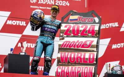 David Alonso, campeón mundial de Moto3